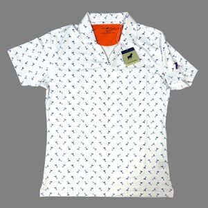 Florida Gators Martini Print Horn Legend Women’s Golf Polo Shirt NEW size M